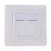 Conjunto de moldura InLine para 2x RJ45 Keystone SNAP-In, branco RAL9010