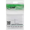 Conjunto de moldura InLine para 2x RJ45 Keystone SNAP-In 90°, branco RAL9010