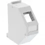 Suporte Keystone InLine para calha DIN, 1 porta, cinzento claro