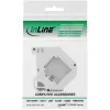 Suporte Keystone InLine para calha DIN, 1 porta, cinzento claro