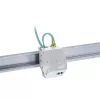 Suporte de módulo Keystone SNAP-In de fibra ótica InLine, 1 porta para calha DIN