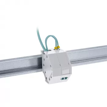 Suporte de módulo Keystone SNAP-In de fibra ótica InLine, 1 porta para calha DIN