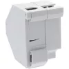 Suporte de módulo Keystone SNAP-In de fibra ótica InLine, 1 porta para calha DIN