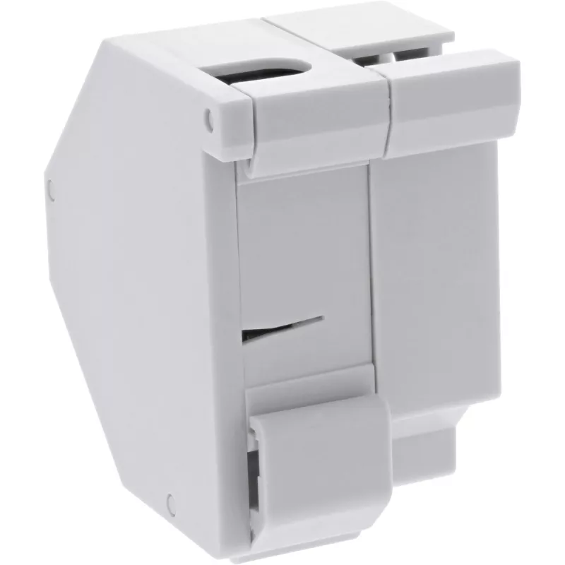 Suporte de módulo Keystone SNAP-In de fibra ótica InLine, 1 porta para calha DIN
