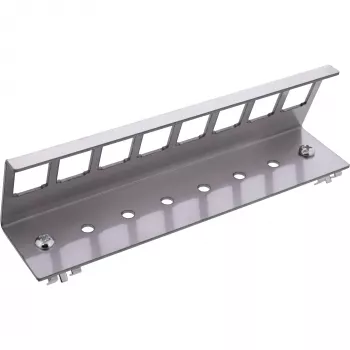 InLine 76203H Fixação snap-in Keystone metálica para montagem em calha DIN, 8 portas