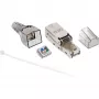 InLine Ficha RJ45 Cat.6A 500MHz para montagem no campo blindada 76204A