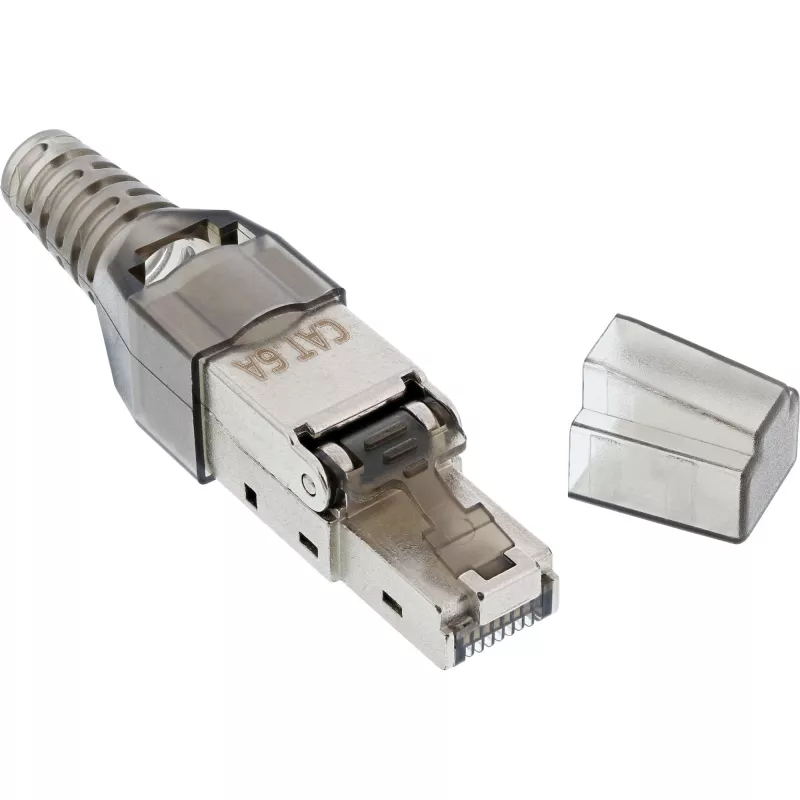 InLine Ficha RJ45 Cat.6A 500MHz para montagem no campo blindada 76204A