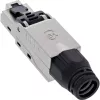 InLine Ficha RJ45 Cat.6A 500MHz, para montagem no campo, blindada, com tampa de rosca