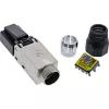 InLine Ficha RJ45 Cat.6A 500MHz, para montagem no campo, blindada, com tampa de rosca