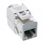 InLine Conector fêmea RJ45 Keystone, blindado, Cat.6A, cinzento, pack de 8