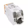 InLine Conector fêmea RJ45 Keystone, blindado, Cat.6A, laranja, pack de 8