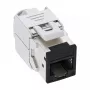 InLine Conector fêmea RJ45 Keystone, blindado, Cat.6A, preto, pack de 8