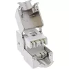 InLine Conector fêmea RJ45 Keystone, blindado, Cat.6A, branco, pack de 8