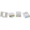 InLine Conector fêmea RJ45 Keystone, blindado, Cat.6A, branco, pack de 8