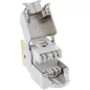 InLine Conector fêmea RJ45 Keystone, blindado, Cat.6A, amarelo, pack de 8