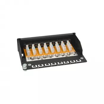 InLine Patch Panel Cat.6 8 portas para secretária preto RAL9005