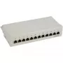 InLine Patch Panel Cat.6 12 portas para secretária/parede cinzento-claro RAL7035