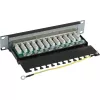 InLine Patch Panel 10 polegadas Cat.6 12 portas 1U preto RAL9005