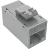 InLine Conector fêmea RJ45 Keystone, não blindado, Cat.6A, pack de 8, cinzento