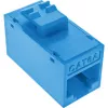 InLine Conector fêmea RJ45 Keystone, não blindado, Cat.6A, pack de 8, azul