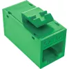 InLine Conector fêmea RJ45 Keystone, não blindado, Cat.6A, pack de 8, verde