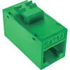 InLine Conector fêmea RJ45 Keystone, não blindado, Cat.6A, pack de 8, verde