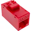 InLine Conector fêmea RJ45 Keystone, não blindado, Cat.6A, pack de 8, vermelho