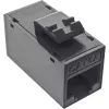 InLine Conector fêmea RJ45 Keystone, não blindado, Cat.6A, pack de 8, preto