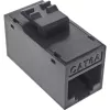 InLine Conector fêmea RJ45 Keystone, não blindado, Cat.6A, pack de 8, preto