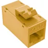 InLine Conector fêmea RJ45 Keystone, não blindado, Cat.6A, pack de 8, amarelo