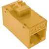 InLine Conector fêmea RJ45 Keystone, não blindado, Cat.6A, pack de 8, amarelo