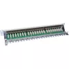 Patch panel InLine Cat.6 24 portas 19 polegadas 1HE cinzento-claro RAL7035