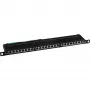 Patch panel Cat.6 InLine 76224B 24 portas 19 polegadas 0,5HE preto RAL9005