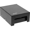 InLine Caixa de ponto de consolidação de secretária 4x Keystone RJ45, metal, preto RAL9005