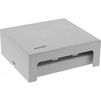 InLine Caixa de ponto de consolidação de secretária 6x Keystone RJ45, metal, RAL7035