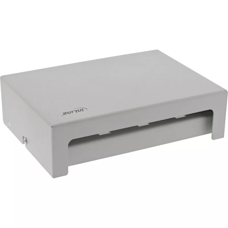 InLine Caixa de ponto de consolidação de secretária 8x Keystone RJ45, metal, RAL7035