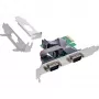 InLine Placa de interface 2x série 9 pinos PCIe PCI Express macho