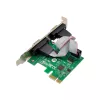 InLine Placa de interface 2x série 9 pinos PCIe PCI Express macho