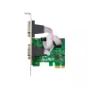InLine Placa de interface 2x série 9 pinos PCIe PCI Express macho