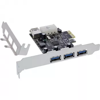InLine 76662D Placa de interface/adaptador interno Molex 4 pinos, USB 3.2 Gen 1 (3.1 Gen 1)