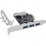 InLine 76662D Placa de interface/adaptador interno Molex 4 pinos, USB 3.2 Gen 1 (3.1 Gen 1)