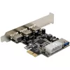 InLine 76662D Placa de interface/adaptador interno Molex 4 pinos, USB 3.2 Gen 1 (3.1 Gen 1)