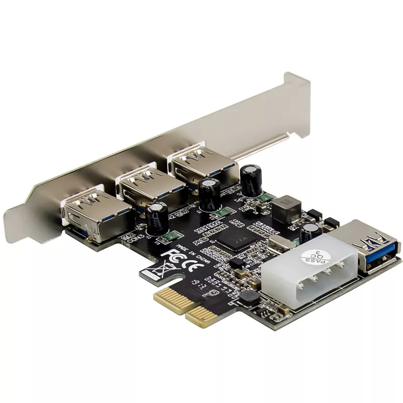 InLine 76662D Placa de interface/adaptador interno Molex 4 pinos, USB 3.2 Gen 1 (3.1 Gen 1)