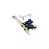 InLine Controlador host USB 3.2 Gen.1 2+2 portas, PCIe, com alimentação SATA + chapa LP
