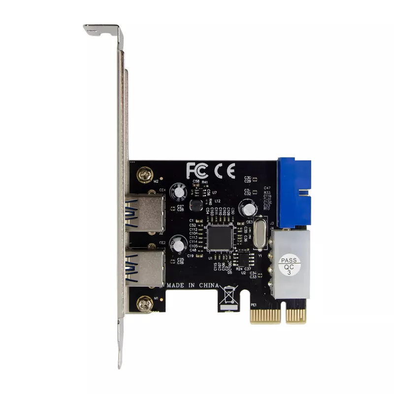 InLine Controlador host USB 3.2 Gen.1 2+2 portas, PCIe, com alimentação SATA + chapa LP