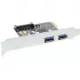 InLine Placa controladora host USB 3.0 2 portas com conector de alimentação auxiliar SATA PCIe