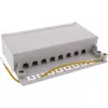 InLine Patch panel Cat.6A montagem em mesa/parede 8 portas cinzento-claro RAL7035