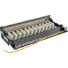 InLine Patch panel Cat.6A montagem em mesa/parede 12 portas preto
