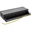 InLine Patch panel Cat.6A montagem em mesa/parede 12 portas preto