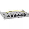 Patch panel InLine Cat.6A 0,5HE 6 portas, mesa/parede/calha, cinzento com proteção contra pó